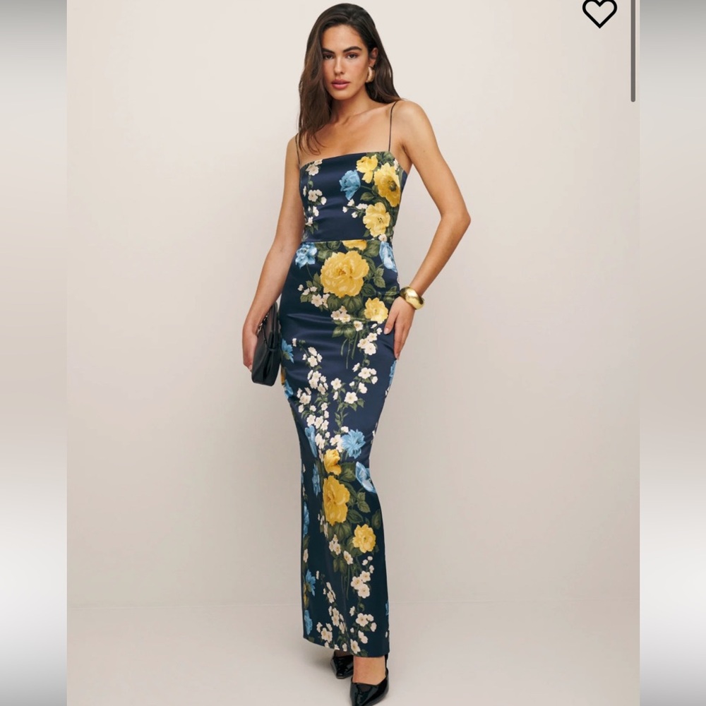 Reformation Frankie Silk Dress